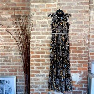 Cynthia Rowley black and floral dress